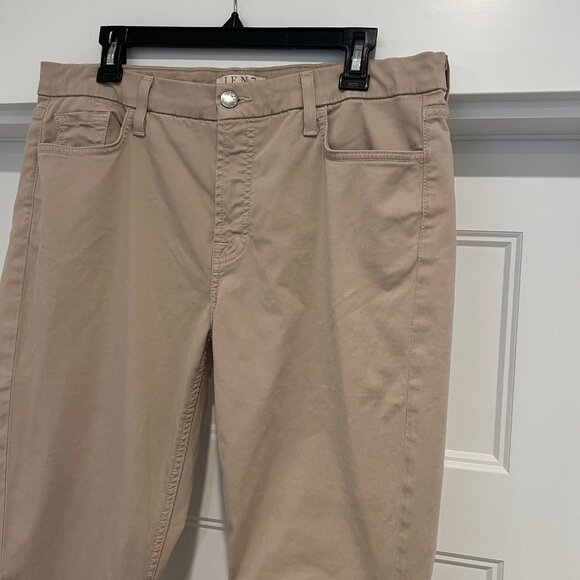 Jen 7 By 7 For All Mankind Size 12 Beige Neutral Mid-Rise Ankle Skinny Jeans - Picture 3 of 8